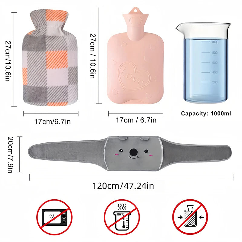 Waistband with Hot Water Bag